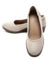 Balerini Dama din piele naturala 9723 CREAM | GALOP