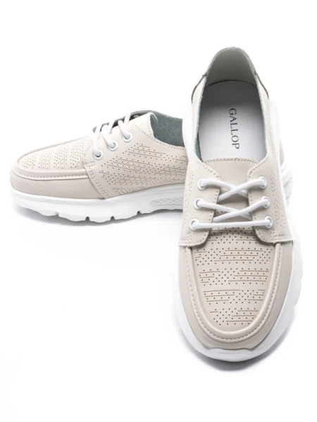 Pantofi Casual Dama din piele naturala K98820 APRICOT | GALOP