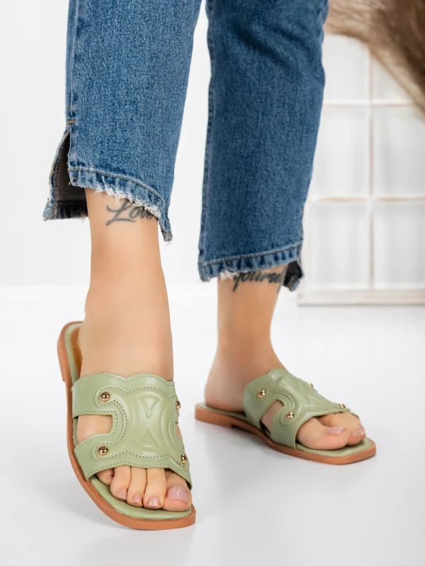 Papuci Dama cu Talpa Joasa 3AW307 CYAN | MEI