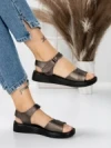 Sandale Dama cu Talpa Joasa 5XJ56 GUNCOLOR | MEI