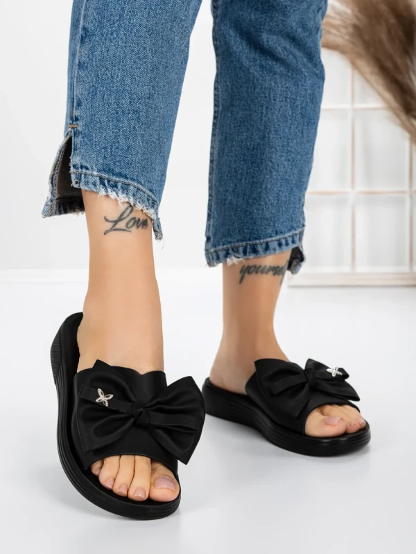 Papuci Dama cu Talpa Joasa 5XJ57 BLACK | MEI