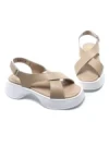 Sandale Dama din piele naturala K249-2 APRICOT | FORMAZIONE