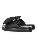 Papuci Dama din piele naturala 28-30 BLACK | FORMAZIONE