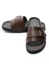Papuci Barbati din piele naturala S11112 BROWN | ADVANCER