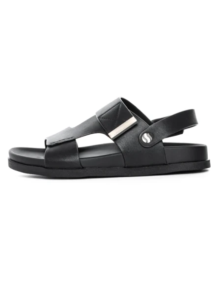Sandale Barbati din piele naturala S12125 BLACK | ADVANCER