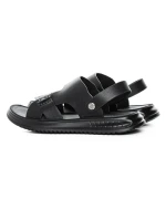 Sandale Barbati din piele naturala 56287 BLACK | ADVANCER
