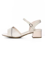 Sandale Dama din piele naturala 2667-8 CREAM | FORMAZIONE