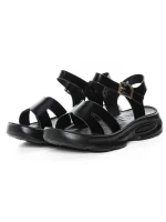 Sandale Dama din piele naturala 220722 BLACK | FORMAZIONE