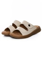 Papuci Dama din piele naturala 33173 CREAM | FORMAZIONE