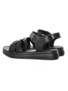 Sandale Dama din piele naturala 28-16 BLACK | FORMAZIONE