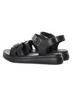 Sandale Dama din piele naturala 28-16 BLACK | FORMAZIONE