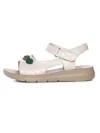 Sandale Dama din piele naturala 246613T CREAM | FORMAZIONE