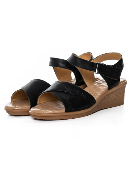 Valódi bőrből készült női szandál 22002S Fekete | Form... » MeiShoes.ro