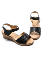 Valódi bőrből készült női szandál 22002S Fekete | Form... » MeiShoes.ro
