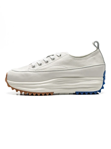 Természetes bőrből készült női sportcipő 9529-2X Fehér... » MeiShoes.ro