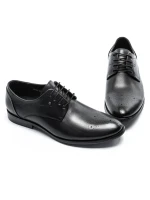 Pantofi Barbati din piele naturala Y006A-26F Negru (B22) Stephano