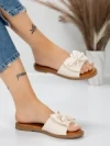 Papuci Dama cu Talpa Joasa 5PT9 BEIGE | MEI