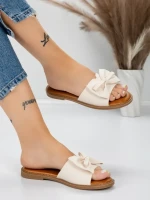 Papuci Dama cu Talpa Joasa 5PT9 BEIGE | MEI
