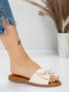 Papuci Dama cu Talpa Joasa 5PT9 BEIGE | MEI