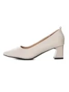 Pantofi cu Toc gros 267678 Crem | Formazione