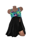 Costum de baie dama Y30220 VERDE-NEGRU | MEINA