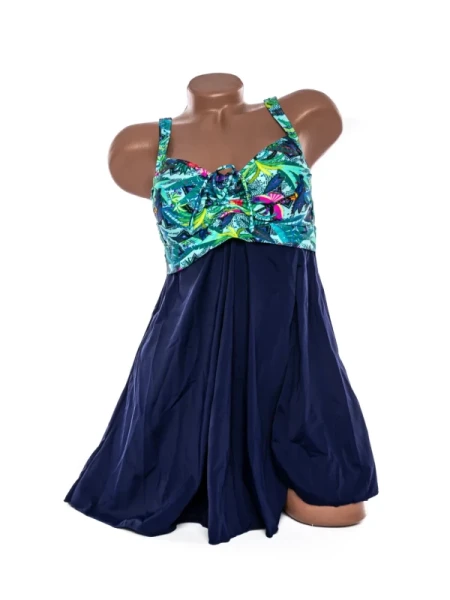 Costum de baie dama Y30220 VERDE-BLEUMARIN | MEINA