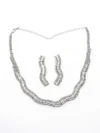 Set Colier + Cercei CLR009 ARGINTIU | MEI
