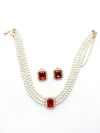 Set Colier + Cercei CLR011 ROSU | MEI