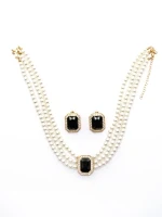 Set Colier + Cercei CLR011 NEGRU | MEI