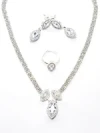 Set Colier + Cercei CLR012 ARGINTIU | MEI