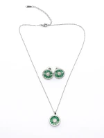 Set Colier + Cercei CLR004 VERDE | MEI