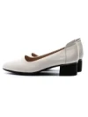 Pantofi cu Toc gros 5261 Crem | Formazione