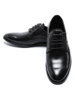 Pantofi Barbati din piele naturala Y006A-10A Negru | Stephano