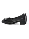 Pantofi cu Toc gros 9627 Negru Formazione