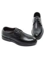 Pantofi Barbati din piele naturala 91785 Negru (L9) Mels