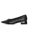 Pantofi cu Toc gros D26-103 Negru | Formazione