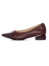 Pantofi cu Toc gros D26-103 Visiniu | Formazione