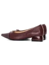 Pantofi cu Toc gros D26-103 Visiniu | Formazione