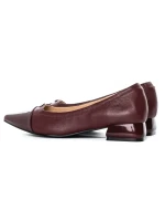 Pantofi cu Toc gros D26-103 Visiniu | Formazione