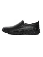 Pantofi Barbati din piele naturala HT8215 Negru (L16) Mels