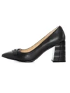 Pantofi cu Toc gros K4321-3667A Negru Jose Simon