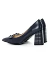 Pantofi cu Toc gros K4321-3667B Albastru Jose Simon