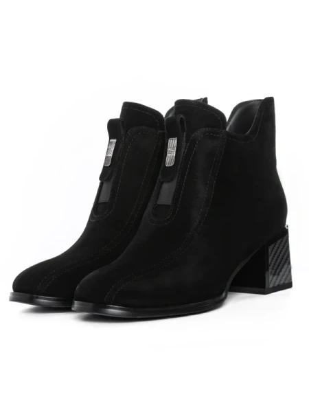 Botine Dama cu toc gros K5375-3178C Negru Jose Simon