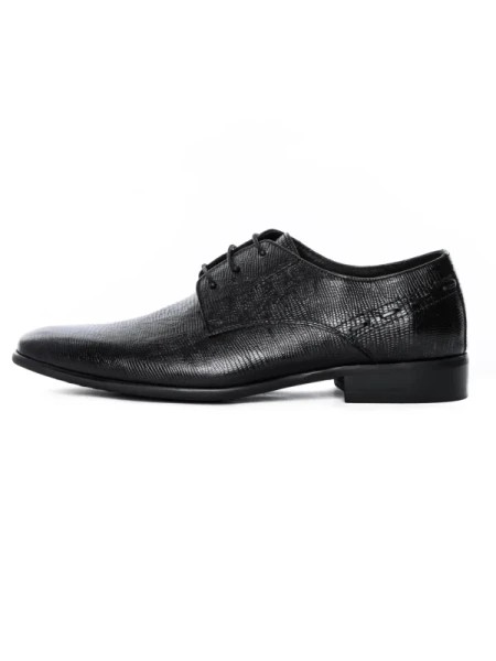 Pantofi Barbati din piele naturala QF576-K51 Black (M45) Stephano