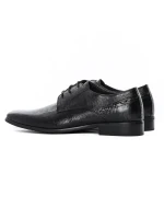 Pantofi Barbati din piele naturala QF576-K51 Black (M45) Stephano