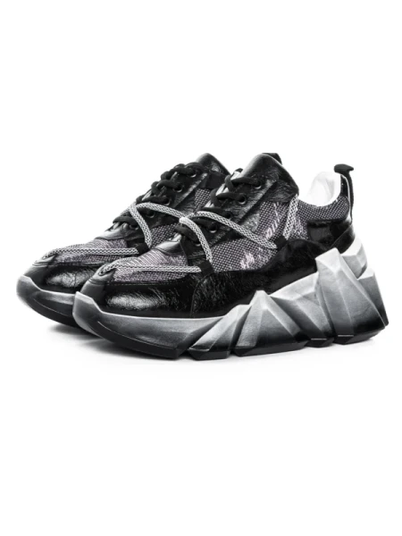 Pantofi Sport Dama cu Platforma M0182-104 Negru Seniorah