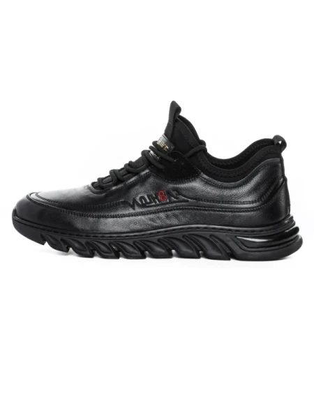 Pantofi Sport Barbati din piele naturala M01902 Negru (L10) Franco Gerardo