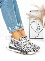 Pantofi Sport Dama din piele naturala 5WZ15 LEOPARD PRINT | PANTOFUL