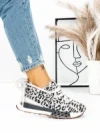 Pantofi Sport Dama din piele naturala 5WZ15 LEOPARD PRINT | PANTOFUL
