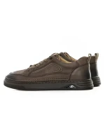 Pantofi Casual Barbati din piele naturala W25513-1 KHAKI | ADVANCER